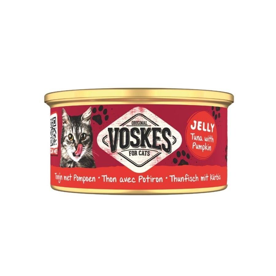 Voskes Jelly Ton Balığı Ve Balkabaklı Yetişkin Kedi Konservesi 85 GR | SRC: Barcode: 8711242016484